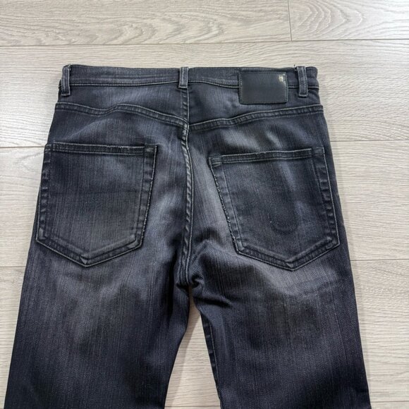 R13 Slouch Skinny Black Denim Jeans - Picture 5 of 16